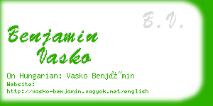 benjamin vasko business card